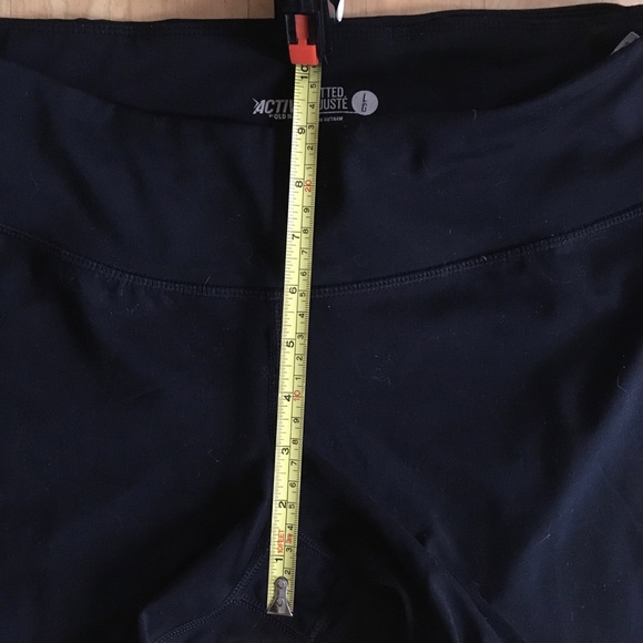 3/$20 Old Navy active black leggings tie ankles Large - Picture 3 of 5